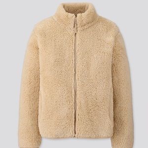 EUC Uniqlo fluffy yarn fleece jacket